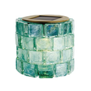 ソーラーライト 屋外 防水 庭 ガーデンライト 玄関 エントランス 階段 駐車場 地面 ガレージ ガラスタイル モザイク LED 充電池 かわいい おしゃれ レトロ 昭和 【納期B】【lic-ksm-0034】