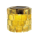 ソーラーライト 屋外 防水 庭 ガーデンライト 玄関 エントランス 階段 駐車場 地面 ガレージ ガラスタイル モザイク LED 充電池 かわいい おしゃれ レトロ 昭和 【納期B】【lic-ksm-0034】