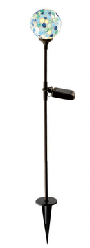 ソーラーライト 屋外 防水 庭 ガーデンライト ガーデニング 差し込み 地面 地中 モザイクガラス タイル 園芸 玄関 駐車場 ガレージ LED 充電式 モダン レトロ 【納期B】【lic-ksm-0039】