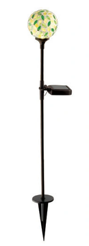 ソーラーライト 屋外 防水 庭 ガーデンライト ガーデニング 差し込み 地面 地中 モザイクガラス タイル 園芸 玄関 駐車場 ガレージ LED 充電式 モダン レトロ 【納期B】【lic-ksm-0039】