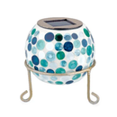 ソーラーライト 屋外 防水 庭 ガーデンライト LED 充電池 おしゃれ レトロ 昭和 玄関 階段 駐車場 地面 ガレージ ガラスタイル モザイク タイル 屋上 ベランダ 【納期B】【lic-ksm-0041】