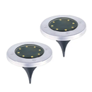 ソーラーライト 屋外 防水 駐車場 地面 ガレージ 車庫 庭 ガーデンライト LED 充電 頑丈 丈夫 車 玄関 階段 屋上 ベランダ 電源 不要 配線 差し込み 置き型 2way 【納期B】【lic-ksm-0043】