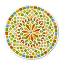 飛び石 庭 ガーデンステップ モザイクガラス モザイクタイル 飛石 踏み石 玄関アプローチ 昭和レトロ モダン 飾り 装飾 日本庭園 日本家屋 芝生 土 置き石 置石 【納期B】【lic-ksm-0046】