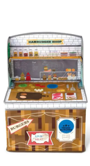 おもちゃ箱 子供 子ども 収納ボックス ごっこ遊び お片付け 練習 知育 オモチャ箱 玩具箱 ハンバーガー屋 アイスクリーム屋 折りたたみ 折畳み コンパクト 収納 【納期B】【lic-ksm-0056】