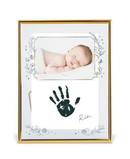 フォトフレーム 写真立て 赤ちゃん 手形 足形 ベビー 新生児 記念 思い出 卓上 壁掛け 写真フレーム 額縁 ポスターフレーム ガラス クリア インクパッド付き 【納期B】【lic-ksm-0057】