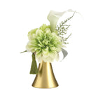 供花 造花 アレンジメント お供え 献花 仏花 お悔やみ花 枯れない 法事 仏具 仏壇 法要 枕花 盆 命日 お彼岸 喪中 一周忌 ペット 犬 猫 ネコ 菊 鉢付き 手元供養 【納期B】【lic-ksm-0080】