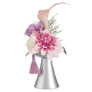 供花 造花 アレンジメント お供え 献花 仏花 お悔やみ花 枯れない 法事 仏具 仏壇 法要 枕花 盆 命日 お彼岸 喪中 一周忌 ペット 犬 猫 ネコ 菊 鉢付き 手元供養 【納期B】【lic-ksm-0080】