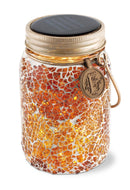 ガーデンライト モザイクタイル ガラス 瓶 ソーラー LED おしゃれ 照明 庭 ガーデニング 置き型 吊り下げ 【納期B】【lic-ksm-kl-10352】