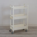 キッチンワゴン 収納ワゴン ラック キャスター付き 3段 台所 リビング サニタリー ガレージ 車庫 倉庫 シンプル おしゃれ 白 ホワイト 黒 ブラック 【納期B】【lic-nit-0006】