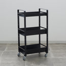 キッチンワゴン 収納ワゴン サイドワゴン ラック キャスター付き 3段 台所 キッチン ダイニング リビング ガレージ 倉庫 シンプル おしゃれ ホワイト ブラック 【納期B】【lic-nit-0028】