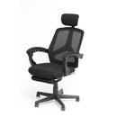 オフィスチェア メッシュ リクライニング 足置き オットマン 椅子 事務 パソコンチェア PCチェア ひじ掛け 肘付き 黒 ブラック ブルー 青 グリーン 緑 グレー 【納期D】【lic-tan-145】