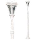 外灯 led ソーラー ポール 玄関 庭 照明 駐車場 支柱 自動点灯 おしゃれ 屋外 街灯 スタンド 北欧 アンティーク調 レトロ モダン 埋め込み 設置 diy 太陽光電池 【納期D】【lic-tan-s328】