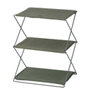 シェルフ 折りたたみ 折り畳み 棚 ラック 小物収納 リビング サイドテーブル カジュアル アメリカン 無骨 インダストリアル ガレージ 車庫 倉庫 【納期B】【azm-mip-93】