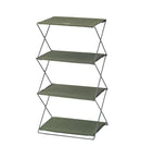 シェルフ 折りたたみ 棚 収納 おしゃれ アメリカン インテリア グリーン 緑 ネイビー 紺色 スタイリッシュ かっこいい 収納棚 【納期B】【azm-mip-94】