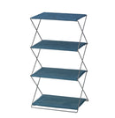 シェルフ 折りたたみ 棚 収納 おしゃれ アメリカン インテリア グリーン 緑 ネイビー 紺色 スタイリッシュ かっこいい 収納棚 【納期B】【azm-mip-94】