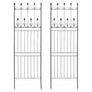 柵 フェンス 外構 庭 屋外 スチールフェンス アイアン DIY 簡単 金属製 おしゃれ ガーデンフェンス ガーデニング 白 ホワイト 黒 ブラック 北欧 埋め 差し込み 【納期B】【sms-oc001h-2p】