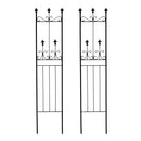 ガーデンフェンス 埋め込み 差し込み 地面 土中 杭 柵 フェンス 庭 ガーデニング フェンス 北欧 ヨーロピアン おしゃれ ホワイト 白 ブラック 黒 【納期B】【sms-oc003sl-2p】