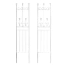 ガーデンフェンス 埋め込み 差し込み 地面 土中 杭 柵 フェンス 庭 ガーデニング フェンス 北欧 ヨーロピアン おしゃれ ホワイト 白 ブラック 黒 【納期B】【sms-oc003sl-2p】