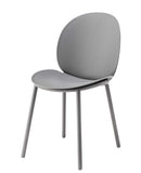 ダイニングチェア 1脚 単品 北欧 おしゃれ デザイン モダン スタイリッシュ シンプル グレー ホワイト 白 椅子 肘掛けなし ひじ無し 【納期A】【azm-pc-862】