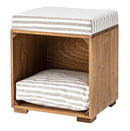 ペットスツール 椅子 腰掛け スツール 犬 イヌ 猫 ネコ 座布団 ストライプ ボーダー チェック 柄 デザイン ペットサークル ケージ ペット用品 インテリア 【納期B】【azm-pet-169】