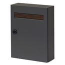 ポスト 郵便受け 壁付け おしゃれ シンプル スタイリッシュ スリム 薄型 コンパクト モダン 鍵つき ダイヤル錠 A4サイズ対応 ネコポス対応 レターパック対応 【納期B】【sms-pst-003】