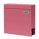 ポスト 郵便受け 壁付け 新聞受け おしゃれ シンプル スタイリッシュ スリム 薄型 コンパクト モダン 北欧 鍵つき ブルー 青 レッド 赤 ピンク系 【納期B】【sms-pst-004】