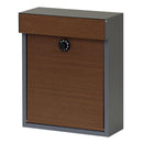 ポスト 郵便受け 壁付け おしゃれ 木目 柄 北欧 ナチュラル 鍵つき ダイヤル錠 レトロ モダン スタイリッシュ 玄関 エクステリア ブルックリン カフェ風 【納期B】【sms-pst-005】