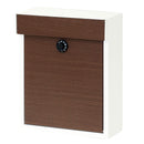 ポスト 郵便受け 壁付け おしゃれ 木目 柄 北欧 ナチュラル 鍵つき ダイヤル錠 レトロ モダン スタイリッシュ 玄関 エクステリア ブルックリン カフェ風 【納期B】【sms-pst-005】