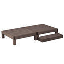 ウッドデッキ 人工木 ステップ セット diy おしゃれ リアル 縁台 腐らない 長持ち 錆びない メンテナンス不要 丈夫 頑丈 安心 安全 ガーデニング 縁側 軒先 庭 【納期B】【sms-pwde-2p-stp】