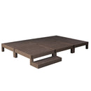 ウッドデッキ 人工木 ステップ台 セット diy おしゃれ 人工木製 リアル デッキ 縁台 サビない メンテナンス 不要 丈夫 頑丈 安全 ガーデニング 縁側 庭 玄関 【納期B】【sms-pwde-6p-stp】