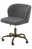 デスクチェア おしゃれ カウンターチェア キャスター付き スツール 背もたれ 回転式 昇降式 高さ調節 パソコンチェア 高級感 オフィスチェア 椅子 コーデュロイ 【納期A】【azm-rol-300bl】