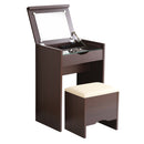 ドレッサー スツール付き 椅子セット 化粧台 ミラー 鏡 収納 引き出し コンセント ミニデスク 机 コンパクト 省スペース 一人暮らし ワンルーム マンション 【納期E】【szo-sh-12-drs】