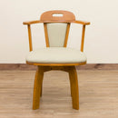 ダイニングチェア 2セット 北欧 おしゃれ ナチュラル シンプル カフェ風 回転式 椅子 クッション 座面 カントリー 合わせやすい 肘掛け ひじ付き 2脚 セット 【納期B】【skb-bh06】