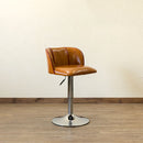 カウンターチェア おしゃれ 北欧 背もたれ 昇降式 アンティーク調 キャスターなし 椅子 カフェ風 cafe アメリカン 西海岸風 フェイクレザー 合成皮革 バーチェア 【納期B】【skb-clf11】