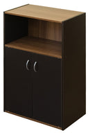 シェルフ 棚 収納ラック オープンラック 扉付き 観音開き ドア 収納棚 インテリア おしゃれ 北欧 電話台 FAX台 ブラック 黒 ホワイト 白 扉付き 戸 置き棚 【納期B】【skb-hmp27】