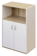 シェルフ 棚 収納ラック オープンラック 扉付き 観音開き ドア 収納棚 インテリア おしゃれ 北欧 電話台 FAX台 ブラック 黒 ホワイト 白 扉付き 戸 置き棚 【納期B】【skb-hmp27】