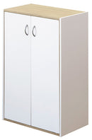 シェルフ 棚 収納 ラック 扉つき 観音開き ドア 目隠し シンプル おしゃれ 戸 扉 収納棚 リビング インテリア 北欧 ナチュラル 黒 ブラック 白 ホワイト 【納期B】【skb-hmp28】