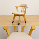 ダイニングチェア 回転 椅子 キャスターつき 北欧 肘付き 【納期B】【skb-htt01】