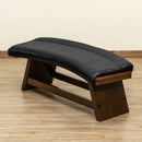 ベンチ ダイニングベンチ 屋内 北欧 おしゃれ 湾曲 曲線 カーブ 座面 座りやすい モダン レザー調 レトロ 椅子 腰掛け モダン リビング 玄関 廊下 待合室 応接室 【納期B】【skb-lt02】