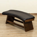 ベンチ ダイニングベンチ 屋内 北欧 おしゃれ 湾曲 曲線 カーブ 座面 座りやすい モダン レザー調 レトロ 椅子 腰掛け モダン リビング 玄関 廊下 待合室 応接室 【納期B】【skb-lt02】