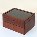 メガネケース 腕時計 収納ケース 収納棚 ボックス コンパクト 小箱 コレクションケース ディスプレイ ラック 眼鏡 めがね サングラス 引き出し 蓋つき フタ 【納期B】【skb-lz07】