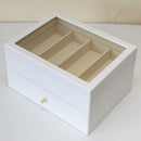 メガネケース 腕時計 収納ケース 収納棚 ボックス コンパクト 小箱 コレクションケース ディスプレイ ラック 眼鏡 めがね サングラス 引き出し 蓋つき フタ 【納期B】【skb-lz07】