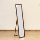 スタンドミラー 鏡 スリム 細い 姿見 インテリア おしゃれ アンティーク調 フレーム 木目 折畳み 折りたたみ 収納 【納期B】【skb-sh10】