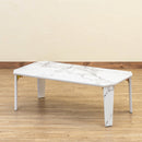 センターテーブル 折畳み 折りたたみテーブル 90×50cm 折り畳み 折れ脚 ローテーブル リビング 北欧 おしゃれ 木目 大理石 スリム 省スペース コンパクト 収納 【納期B】【skb-sh12】