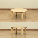 折りたたみテーブル センターテーブル 円形 丸型 直径65cm 折り畳みテーブル 折畳み ちゃぶ台 リビングテーブル ローテーブル 折れ脚 シンプル 木目 木製 【納期B】【skb-uhrr65】
