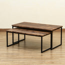 センターテーブル セット 入れ子 構造 重ね 収納 省スペース コンパクト アンティーク調 おしゃれ ビンテージ調 ローテーブル リビング 北欧 木目 大理石風 白 【納期B】【skb-utk21】