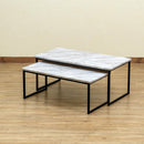 センターテーブル セット 入れ子 構造 重ね 収納 省スペース コンパクト アンティーク調 おしゃれ ビンテージ調 ローテーブル リビング 北欧 木目 大理石風 白 【納期B】【skb-utk21】