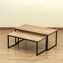 センターテーブル セット 入れ子 構造 重ね 収納 省スペース コンパクト アンティーク調 おしゃれ ビンテージ調 ローテーブル リビング 北欧 木目 大理石風 白 【納期B】【skb-utk21】