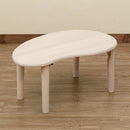 センターテーブル 豆型 折れ脚 折りたたみ 天然木 木製 小型 リビング テーブル ローテーブル 【納期B】【skb-wfg8053】