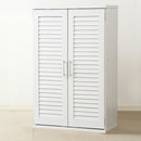 靴箱 収納 おしゃれ 玄関 カビ対策 ルーバー 扉 通気性 消臭 下駄箱 シューズボックス 幅60cm スリム 省スペース 大容量 ナチュラル シンプル 北欧 収納棚 単品 【納期C】【szo-slb-9060-1】